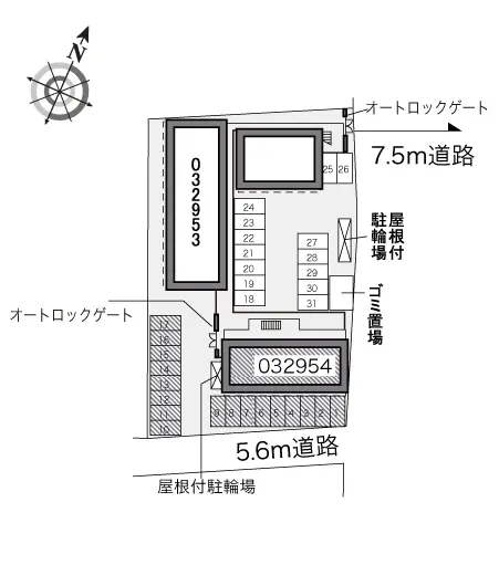 ★手数料０円★福岡市博多区豊１丁目 月極駐車場